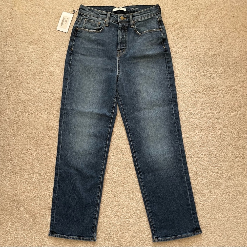 NWT Fidelity Denim, Happy Daze, max high straight jean, Rockaway blue, size 29